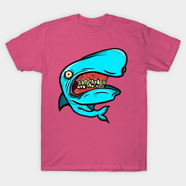 Rap Shark T-Shirt by HamsterOver